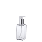Toon details voor 150 ml New Square Glas Polymeer Lotion Fles - 4051 Afbeelding van 150 ml New Square Glas Polymeer Lotion Fles - 4051