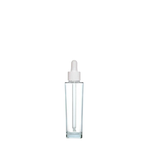 Afbeelding van 50 ml Round Glas Polymeer Pipetflesje - 3850